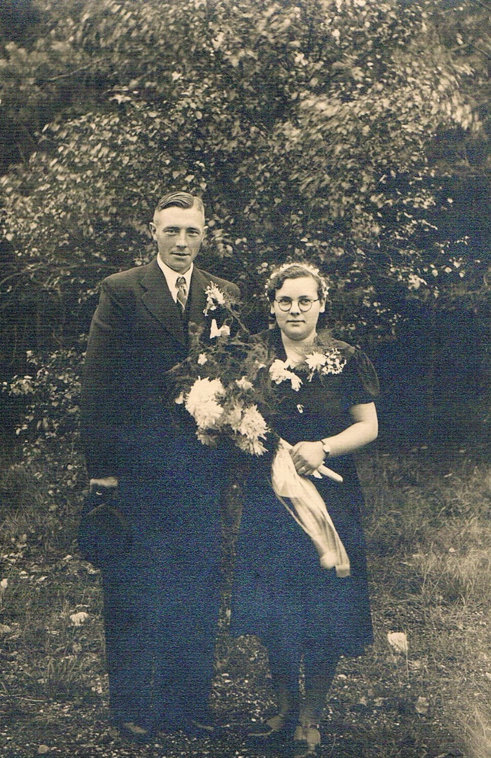 Trouwfoto van Hendrik van Essen en Rika van Beek