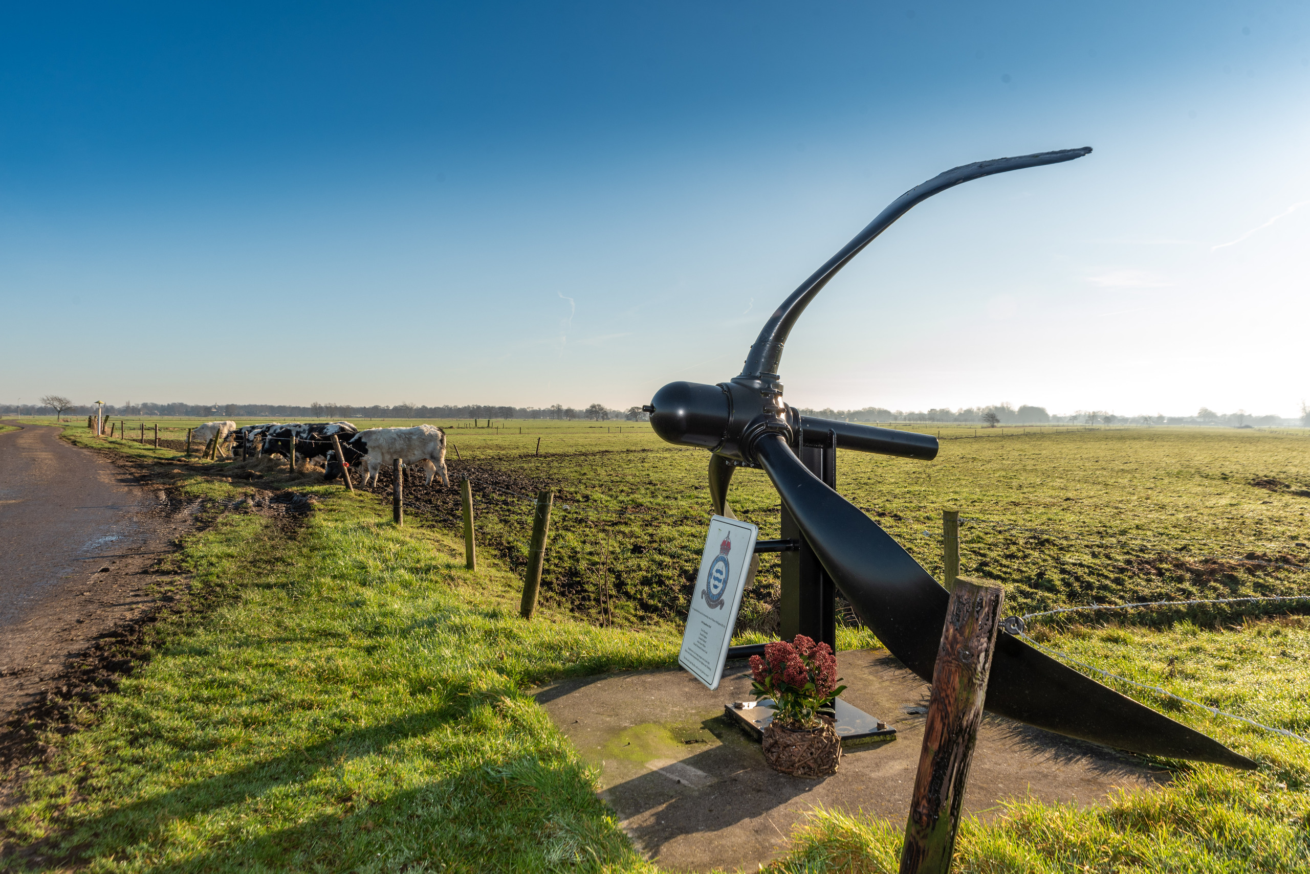 Het oorlogsmonument aan de Drostenweg in Doornspijk