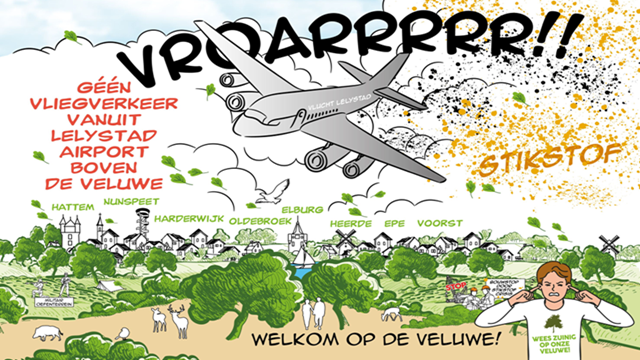 Infographic: Geen vliegverkeer vanuit Lelystad airport boven de Veluwe