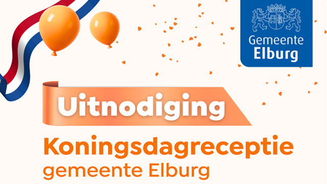 Uitnodiging Koningsdagreceptie gemeente Elburg 2026