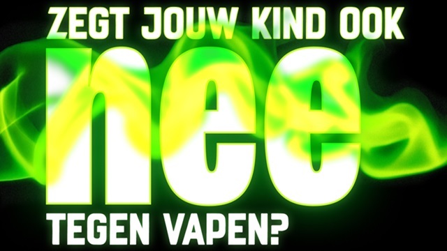 Zegt jouw kind ook nee tegen vapen