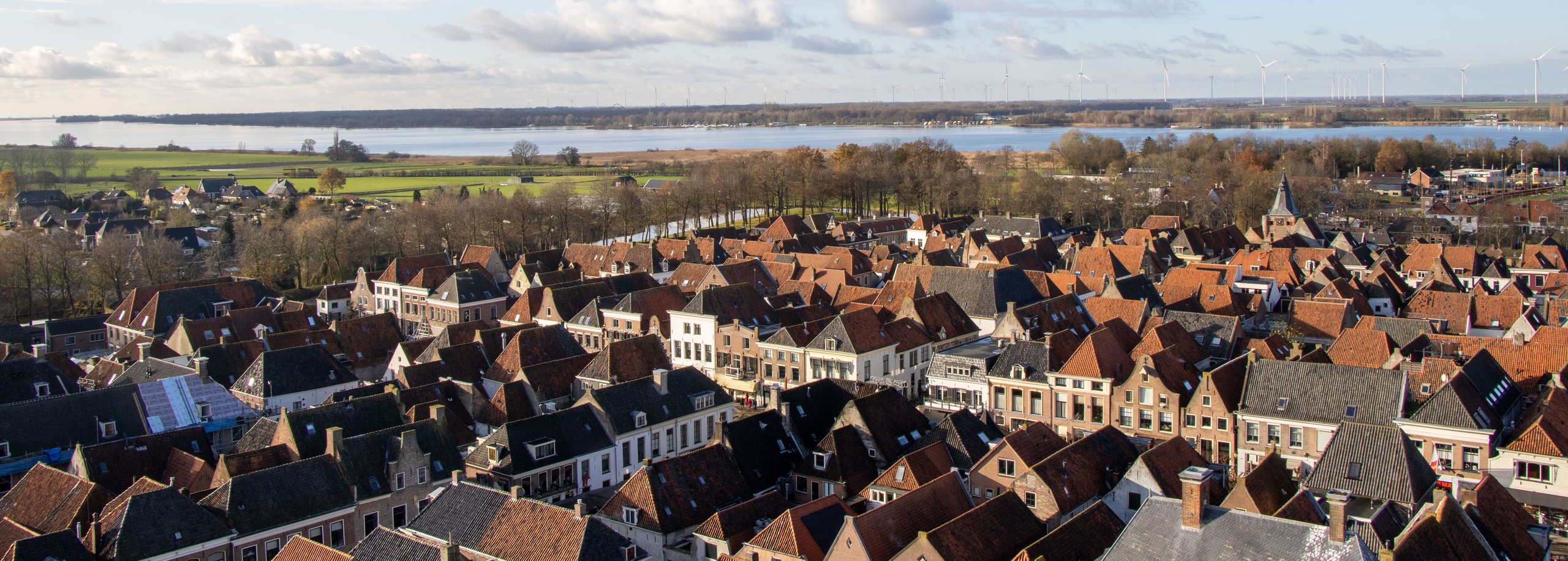 Elburg Vesting luchtfoto