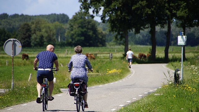 Fietsers in de gemeente Elburg