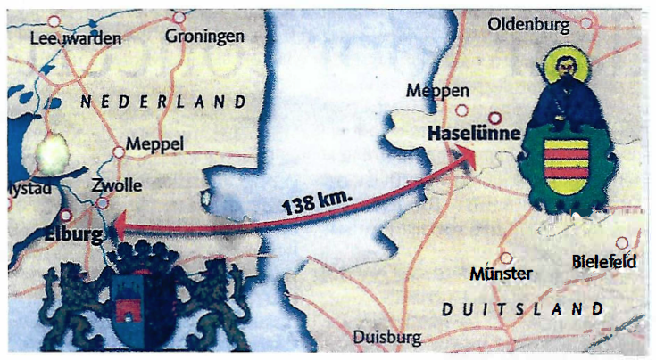 Kaart Elburg-Haselunne